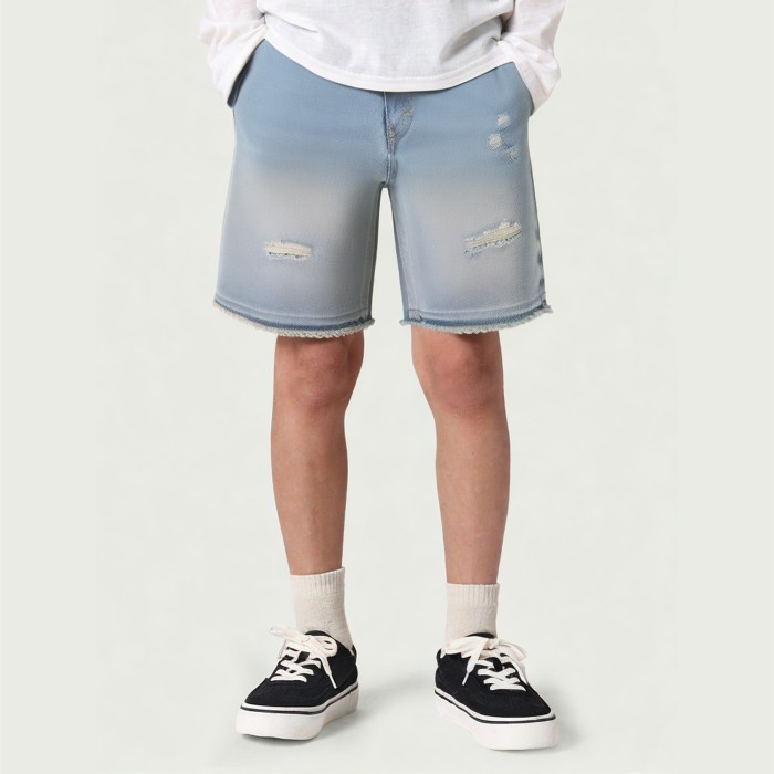 Boys' Slim Fit Sustainable Cotton Denim Shorts