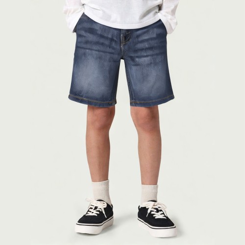Boys' Slim Fit Adjustable Waistband Cotton Denim S...