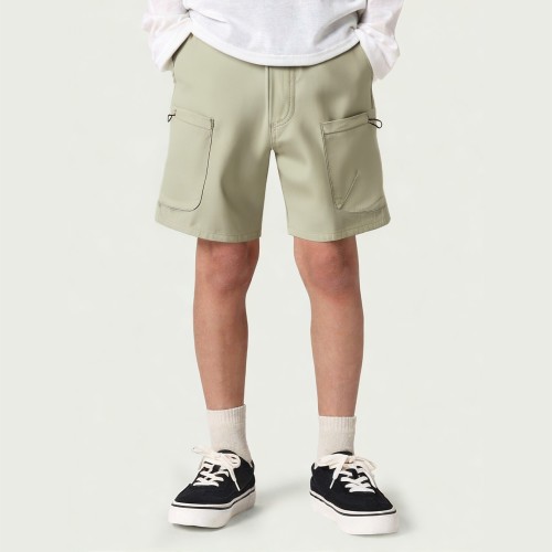 Boys Cotton Casual Pocket Pullover Shorts