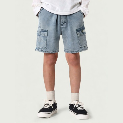 Summer fashion casual children's denim work shorts