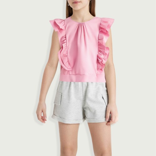 Breathable Eco-friendly Children's Crew Neck Top