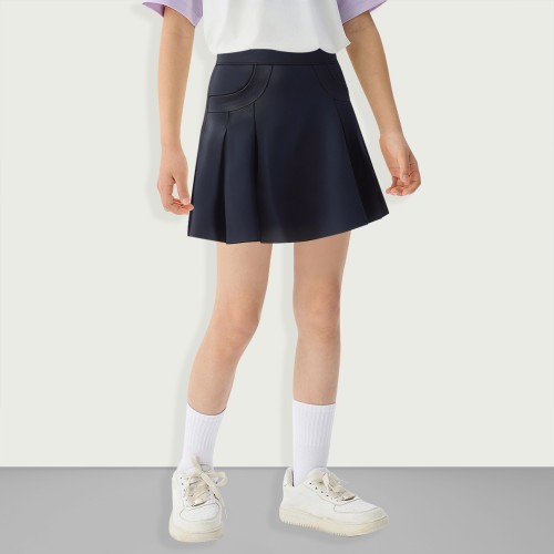 Girls School Uniform Pleated Skateboard Skirt