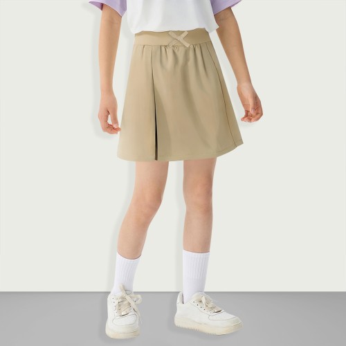 Girls Pull On Kick Pleated School Uniform Skateboa...