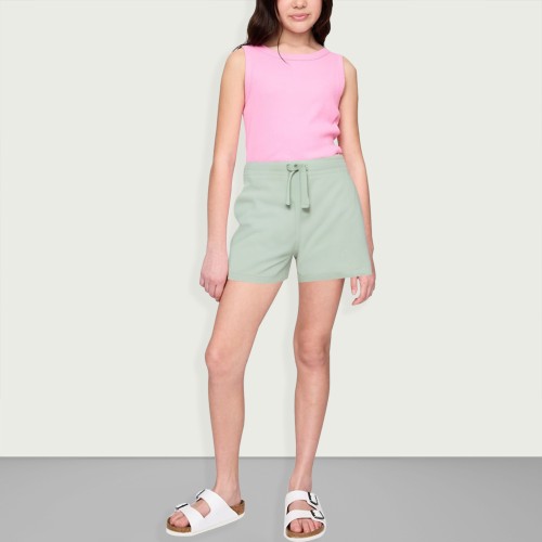 Summer children's casual drawstring cotton velvet ...