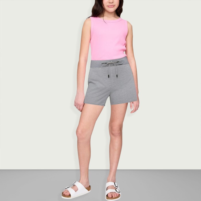 Summer girls sports training fleece shorts